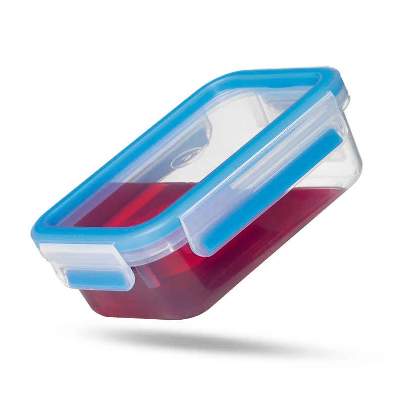 Image - Emsa Clip & Close Set of 5 Food Containers, Blue