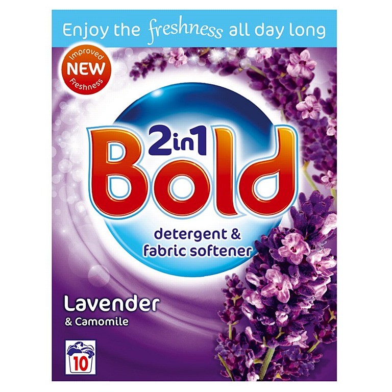 Image - Bold 2in1 Detergent and Fabric Softener, 10 Wash, Lavender and Camomile Scent