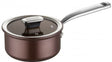Image - Zanussi Siena Non-Stick Aluminium Saucepan with Glass Lid, 20cm