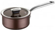 Image - Zanussi Siena Non-Stick Aluminium Saucepan with Glass Lid, 16cm