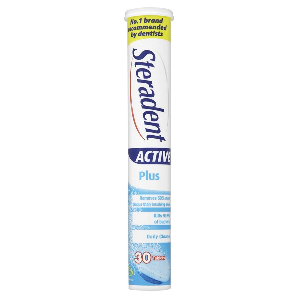 Image - Steradent Active Plus Denture Care Tablet, Pack of 30