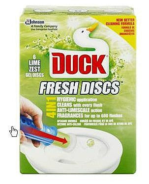 Image - Duck Toilet Fresh Discs, 6pcs, Lime Zest Scent