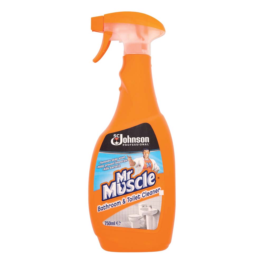 Image - Mr Muscle Bathroom And Toilet Cleaner Spray, 750ml, Orange