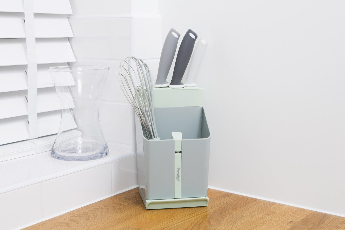 Image - Prestige Kitchen Hacks Knife and Utensil Station, Grey