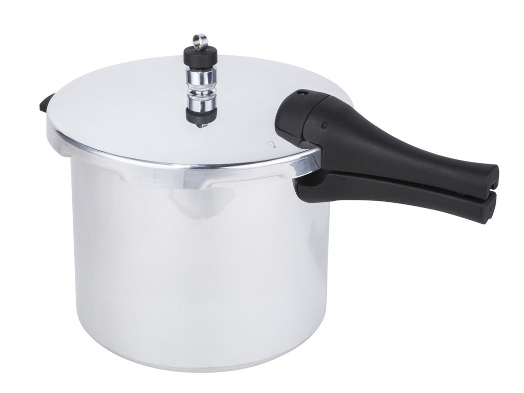 Image - Prestige Aluminium Sleek and Simple Pressure Cooker with Steamer, 6L, Chrome