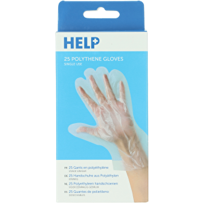 Image - Help Polythene Gloves, Pack of 25