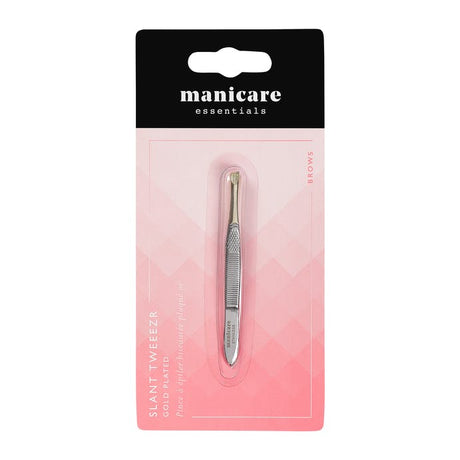 Image - Manicare Gold Plated Slant Tweezer