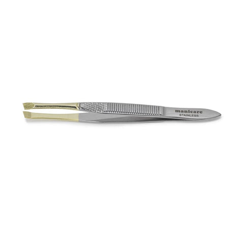 Image - Manicare Gold Plated Slant Tweezer