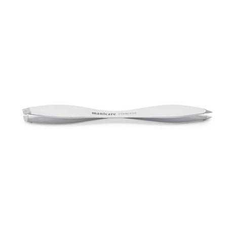 Image - Manicare Dual Ended Stainless Steel Tweezer, Silver