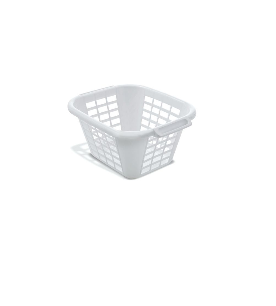 Image - Addis Square Laundry Basket, 24L, White
