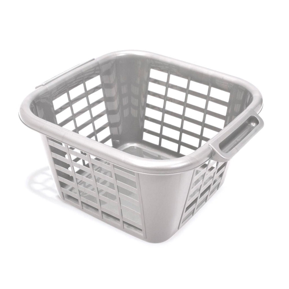 Image - Addis 24L Square Laundry Basket, Grey-Green