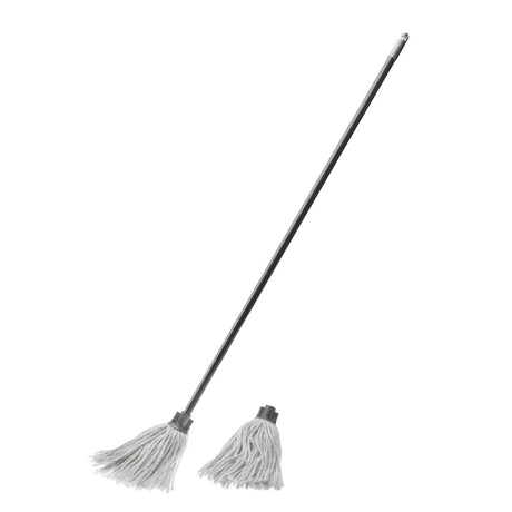 Image - Addis Cotton Mop with Free Refill, Metallic / Graphite