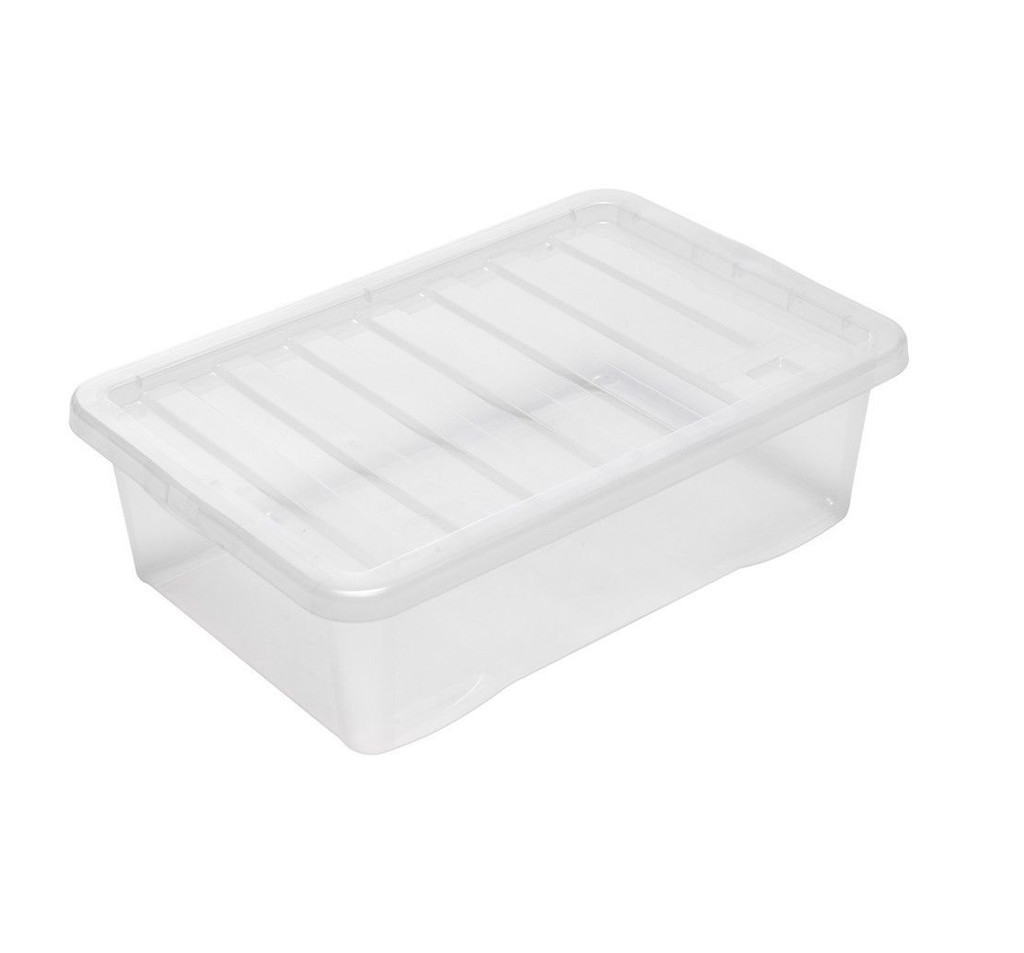 Image - Addis Underbed Storage Box and Lid, 30L, Clear