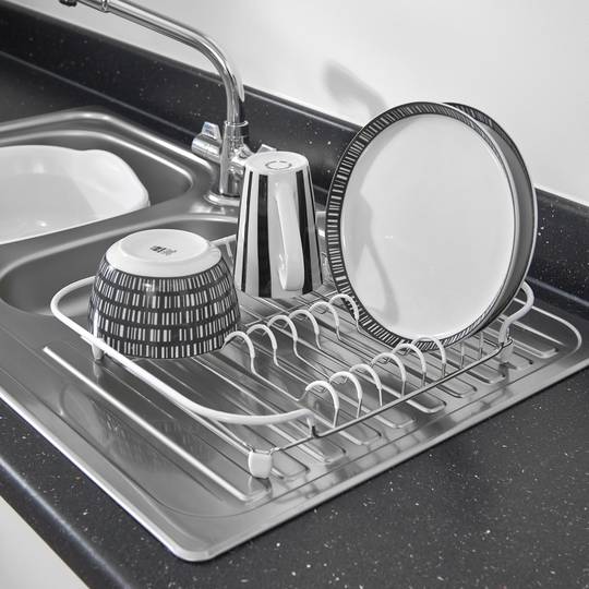 Image - Addis Kitchen Sense Shallow Draining Rack, White