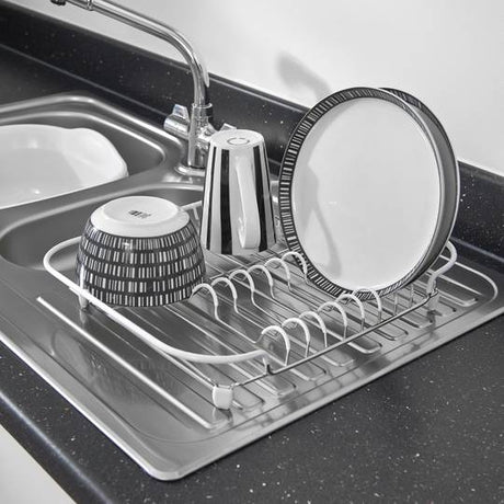 Image - Addis Kitchen Sense Shallow Draining Rack, White