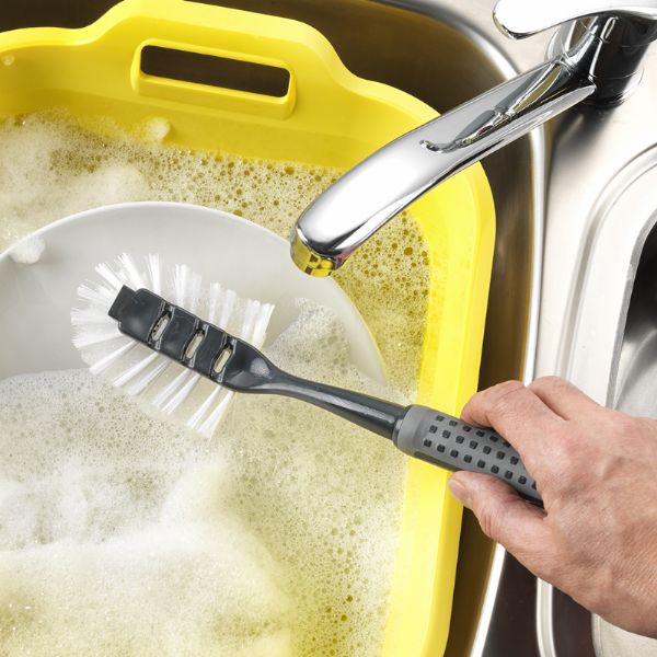 Image - Addis Comfigrip Dish Brush, Grey