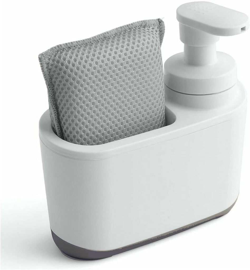 Image - Addis Soap Dispenser, White/Mettalic