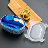 Image - Addis Clip & Go Salad Box, Cobalt Blue