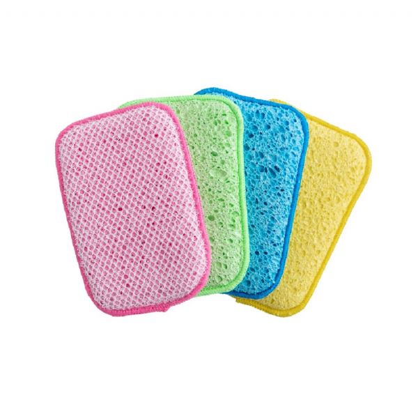 Image - Addis Lynsey Queen of Clean Scrub & Wipe Sponge 4pk