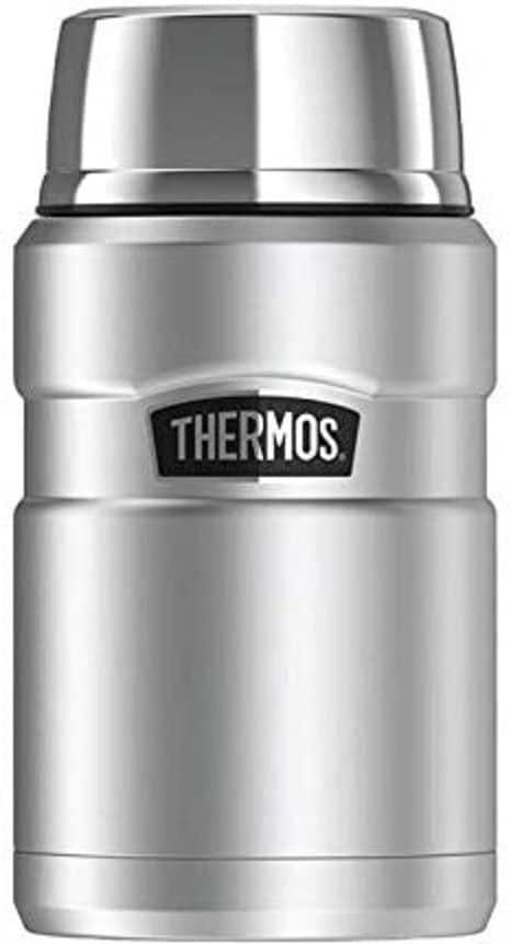Image - Thermos Stainless King Food Flask, 710ml, Gun Metal (Silver)