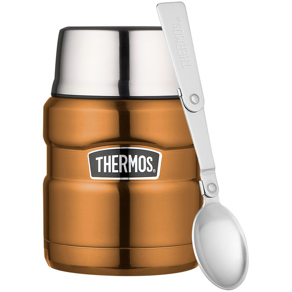 Image - Thermos Stainless Steel King Food Flask, 470ml, Copper