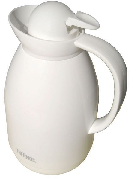 Image - Thermos Glass Lined Carafe, 1.0L, White