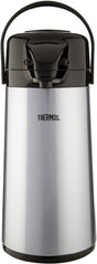Image - Thermos Push Button Pump Pot, 1.9L, Silver