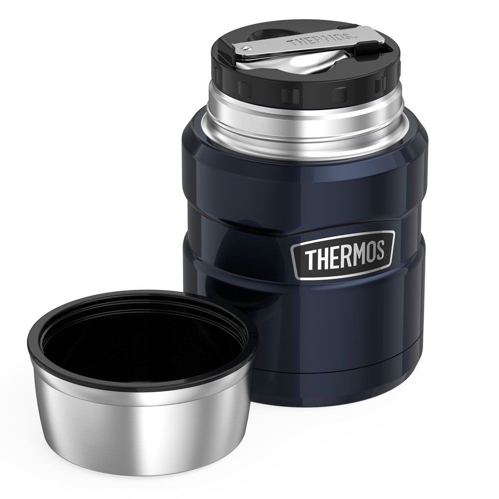 Image - Thermos Stainless Steel King Food Flask, 470ml, Mid-Night Blue