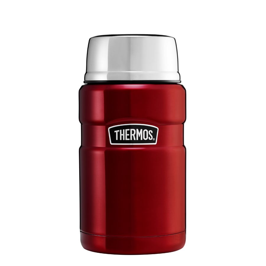 Image - Thermos King Double Walled Insulated Flask, Red, 0.47L