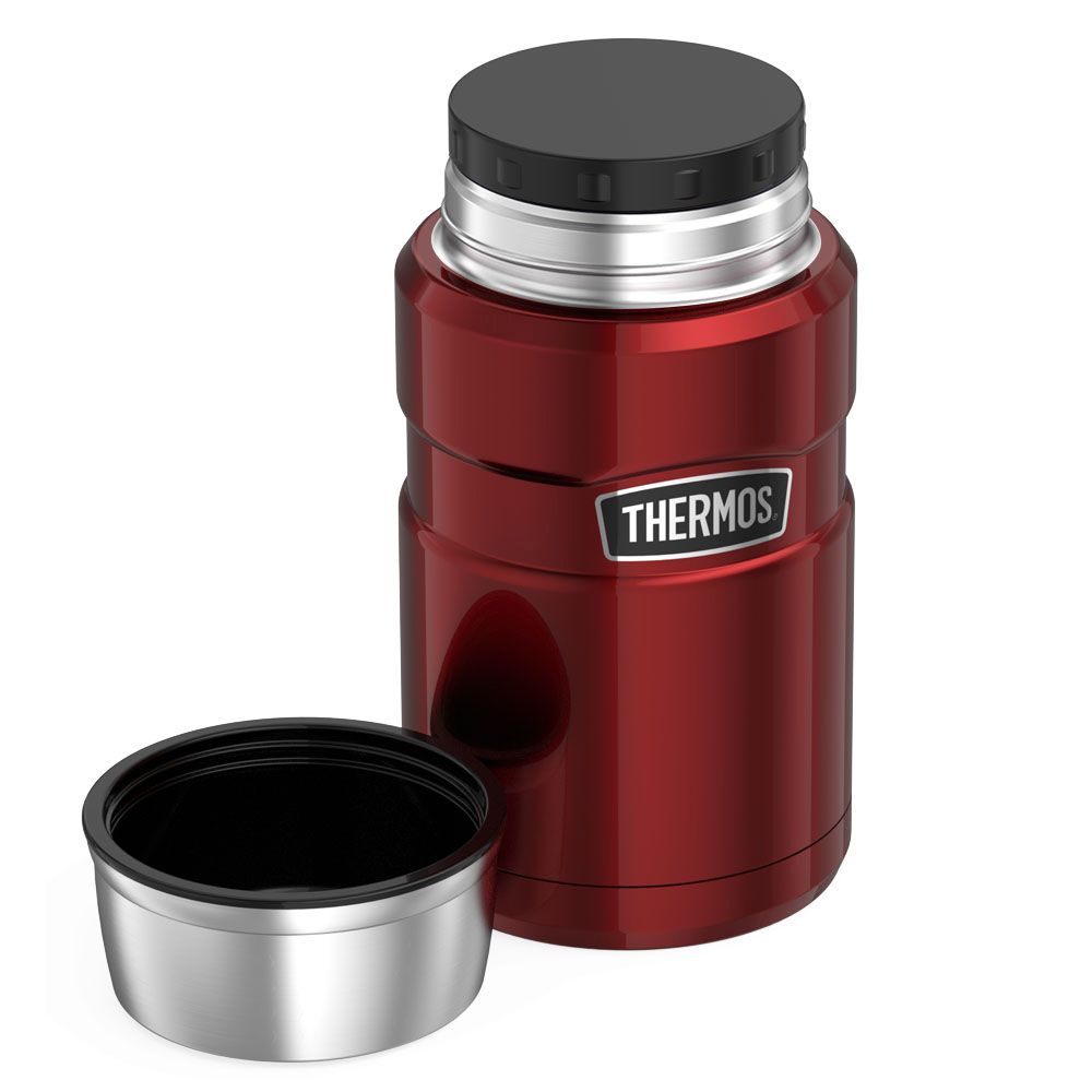 Image - Thermos King Double Walled Insulated Flask, Red, 0.47L