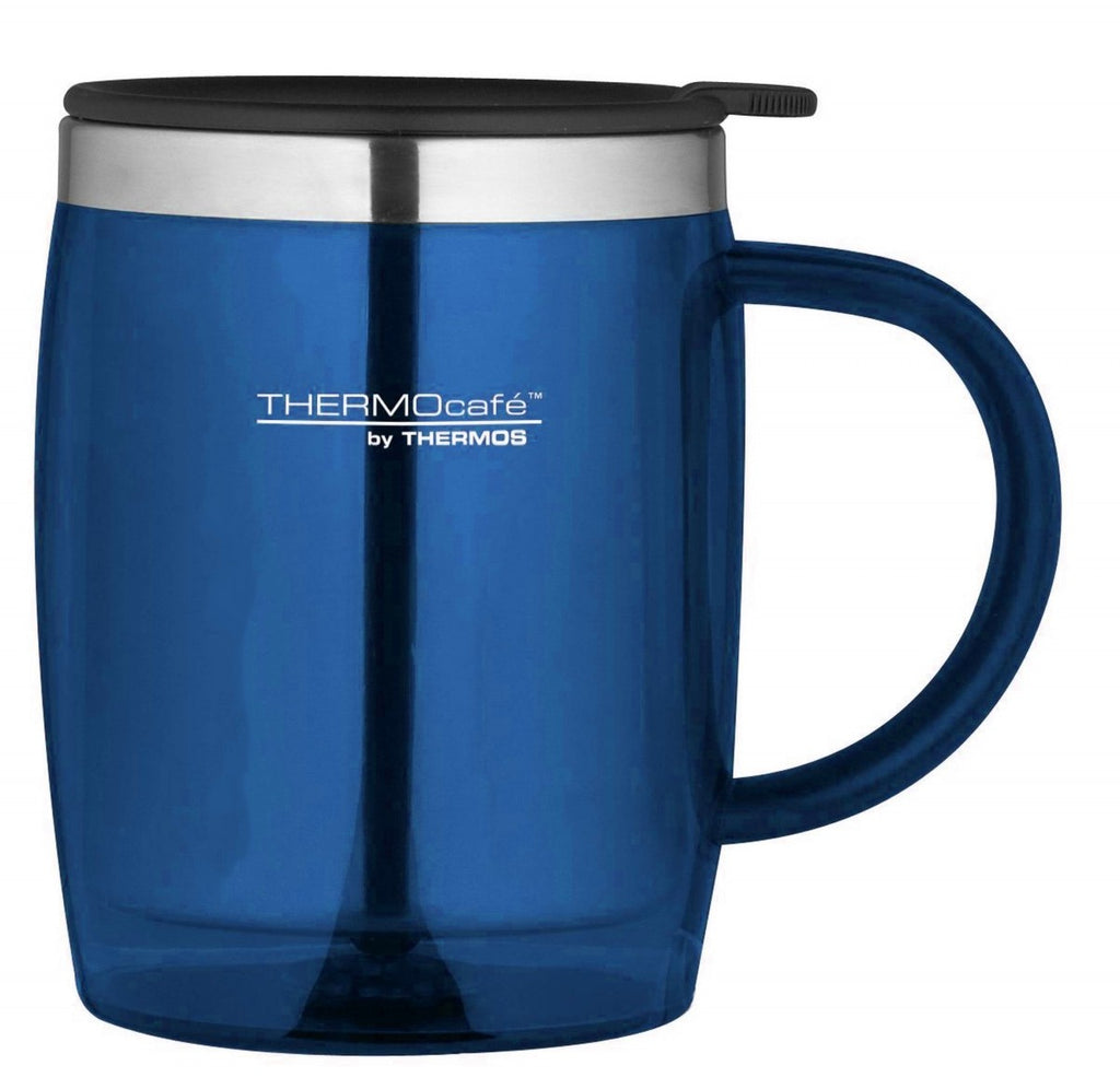 Image - Thermos Double Wall Insulated Desk Mug, 450ml, Blue