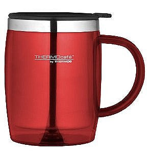 Image - Thermos Thermocafe Insulated Desk Mug, 450ml, Red