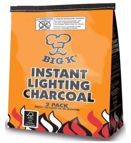 Image - BIG K® Instant Lighting Charcoal, 1kg, Pack of 2