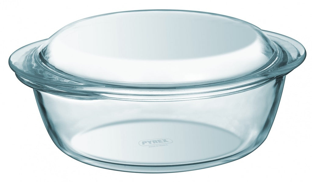 Image - Pyrex Classic Easy Grip Glass Round Casserole High Resistance, 1L