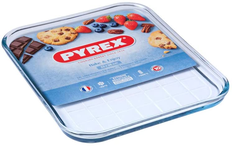 Image - Pyrex Bake & Enjoy Glass Multipurpose Cooking Sheet High Resistance, 32x26cm