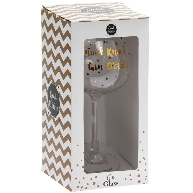 Image - Lesser & Pavey Gin Glass, Gold, Assorted