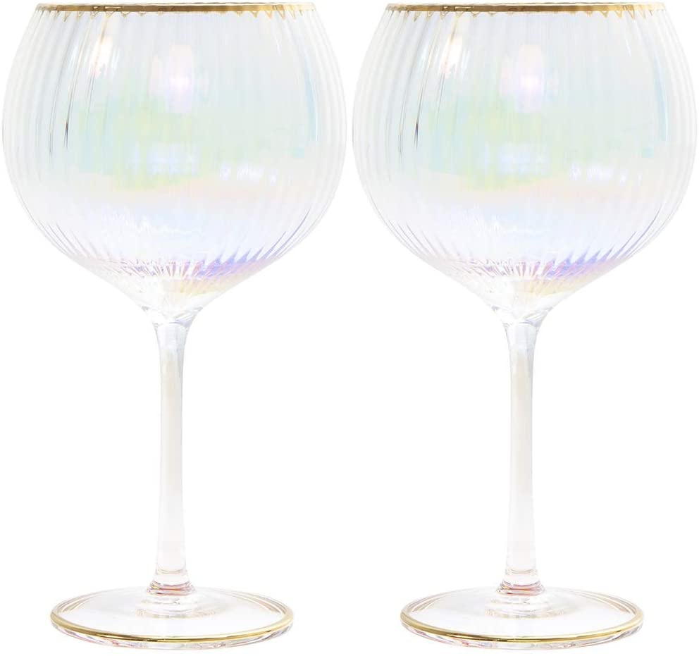 Image - Leonardo Lustre Ribbed Gin Glasses Set, 2pcs