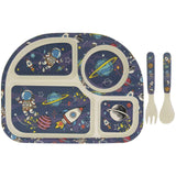 Image - Eco Friendly Bamboo Feeding Set, Space Theme