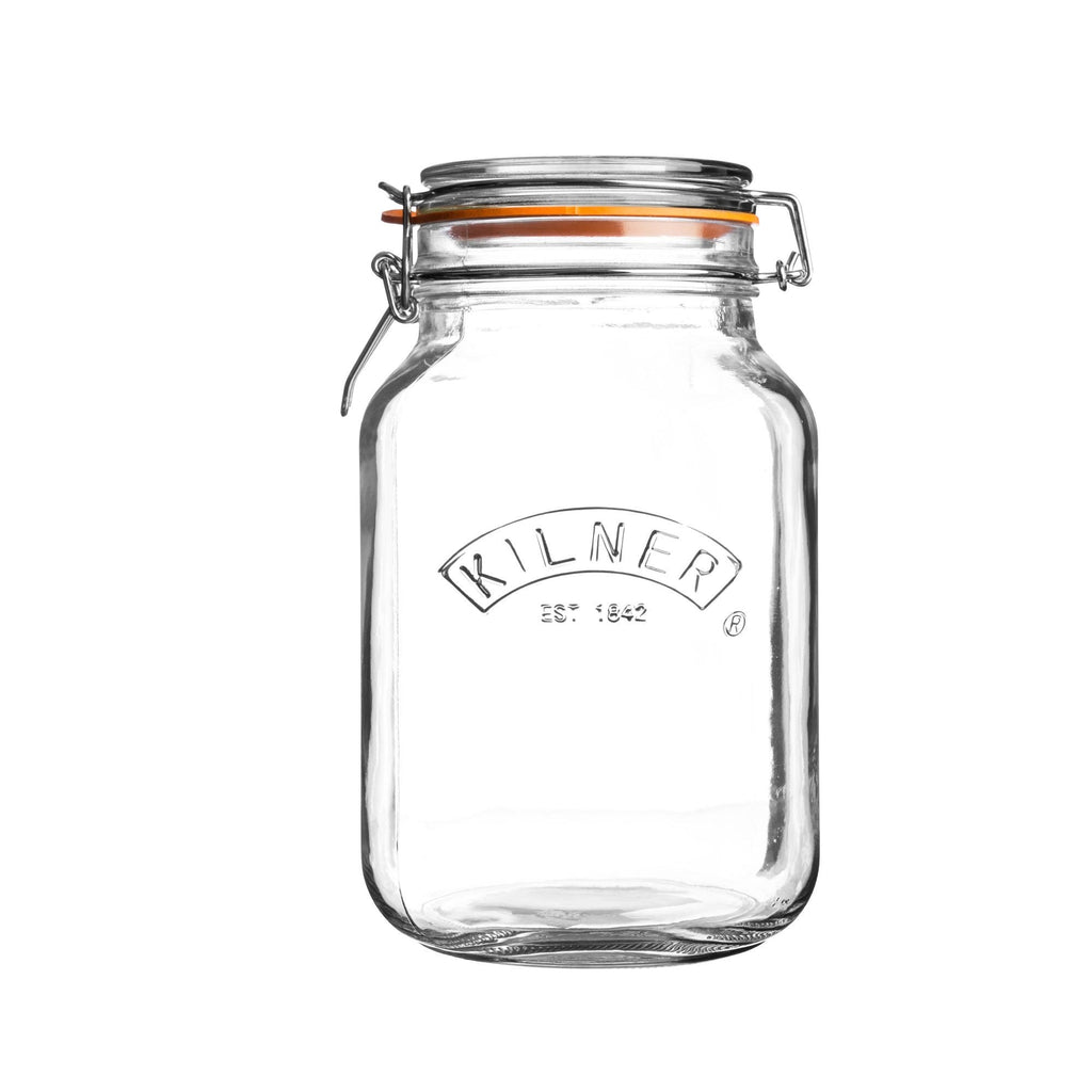 Image - Kilner Clip Top Square Jar 1.5 Litre