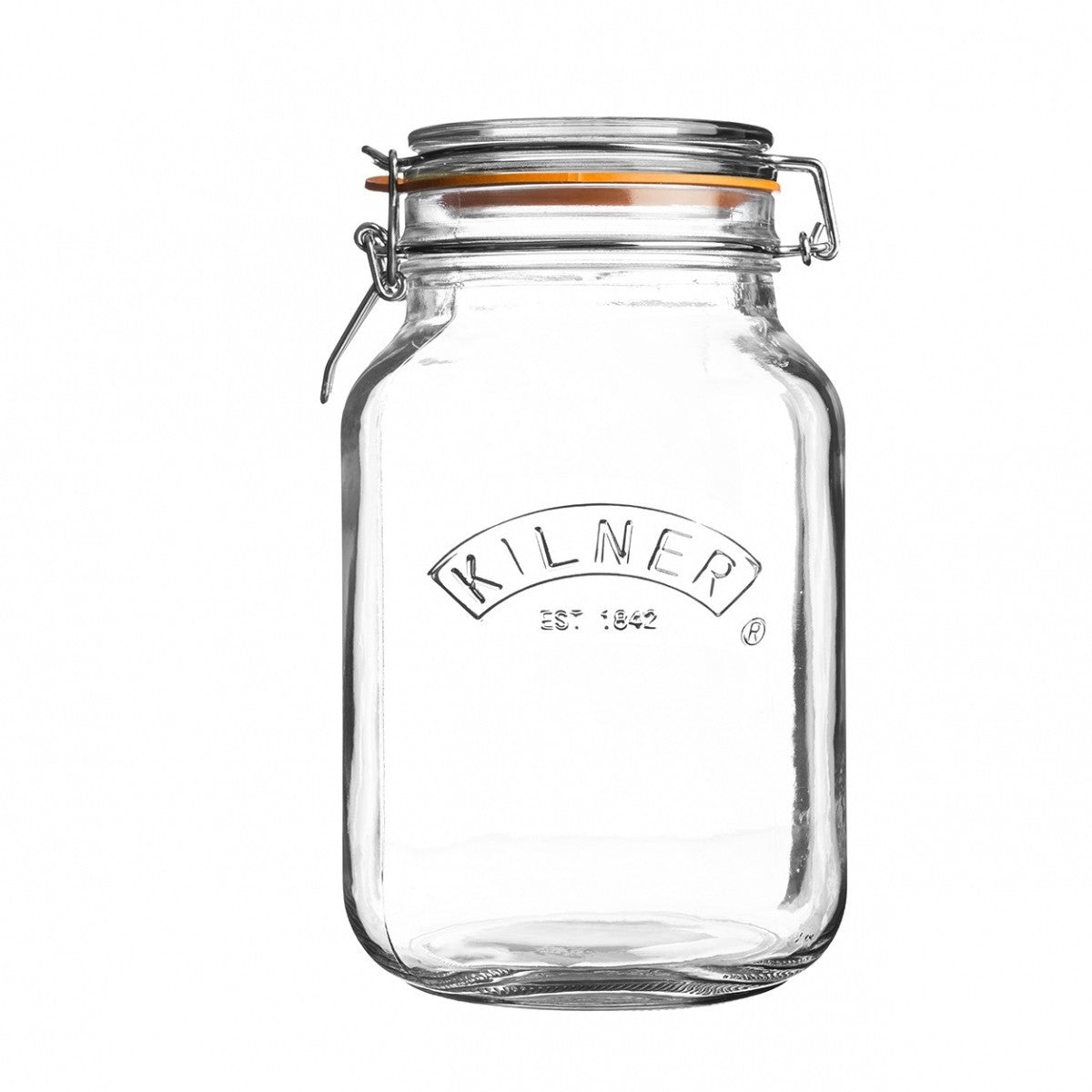 Image - Kilner Clip Top Square Jar 2 Litre