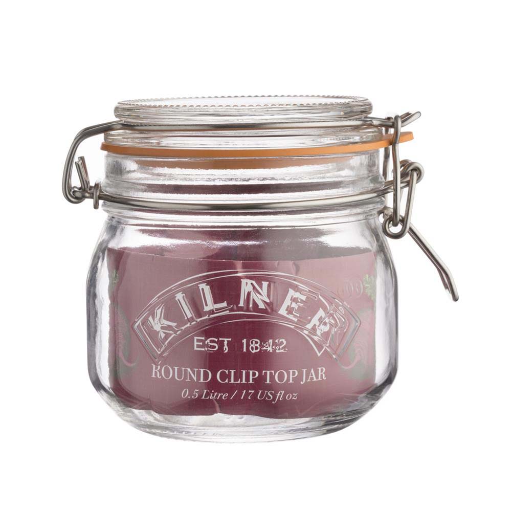 Image - Kilner Clip Top Round Jar 0.5 Litre