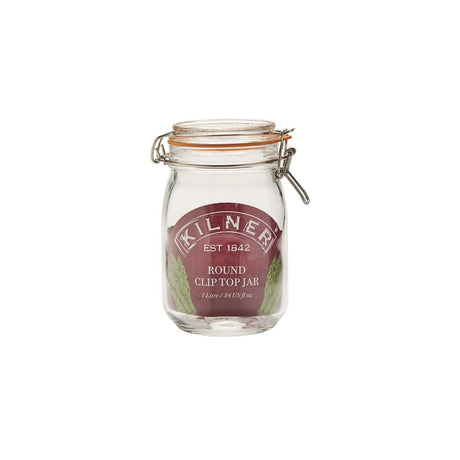 Image - Kilner Clip Top Round Jar 1 Litre