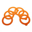 Image - Kilner Replacement Seals for Kilner Clip Top Jars, Set of 6 , Orange