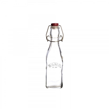 Clip Top Square Bottle, 0.25L