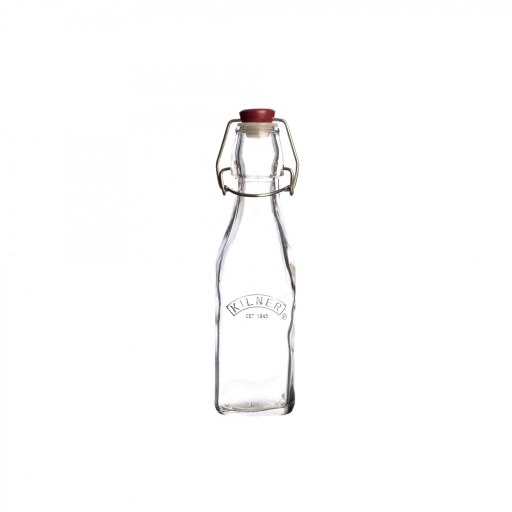Image - Clip Top Square Bottle 0.25 Litre