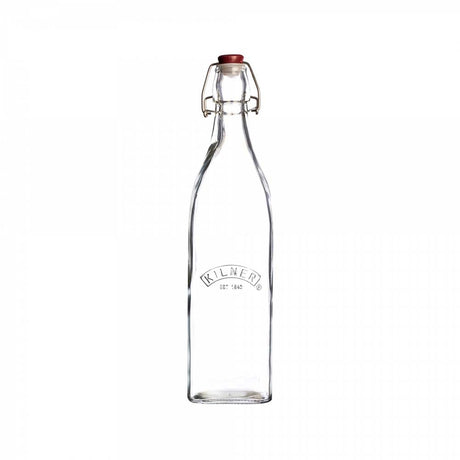 Kilner Clip Top Square Bottle, 0.55L