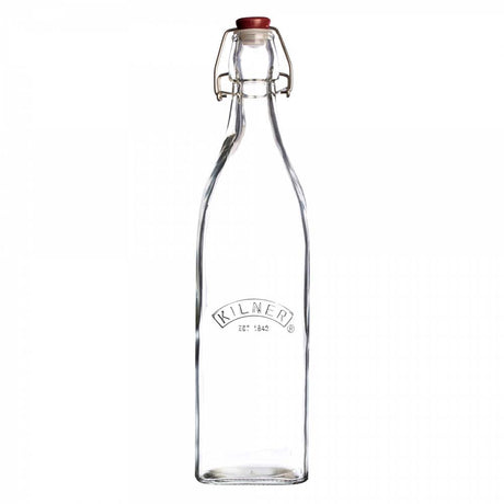 Image - Kilner Clip Top Square Bottle 1 Litre