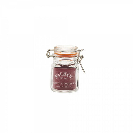Image - Kilner Clip Top Square Spice Jar 70ml