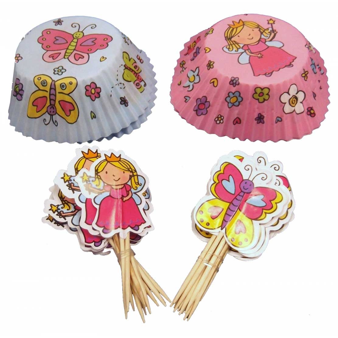 Image - Mason Cash Princess Cup Cases and Topper, Set of 24, Multicolour