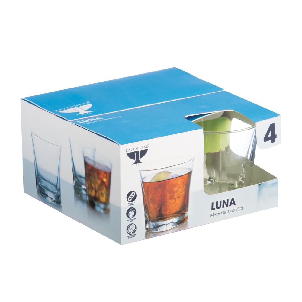 Image - Ravenhead Luna Mixer Glasses, 23cl, Set of 4, Clear